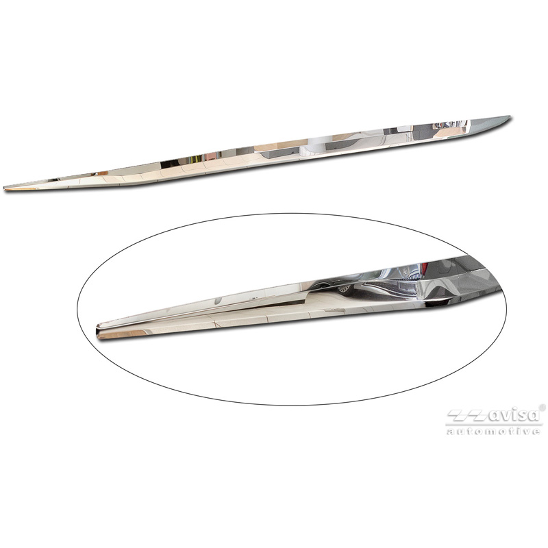 Avisa Revêtement d'habillage du hayon du coffre inox Chrome sur mesure pour Skoda Kodiaq II (PS7) 2024-