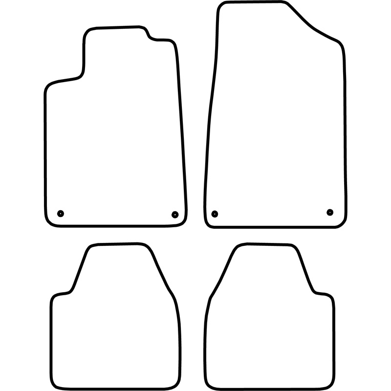 Set de tapis de sol sur mesure pour Peugeot 607 2000-2010