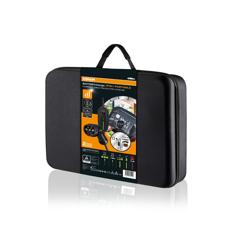 Osram BATTERYcharge 7PIN Portable Type2 16A (5m) - Chargeur portable VÉ
