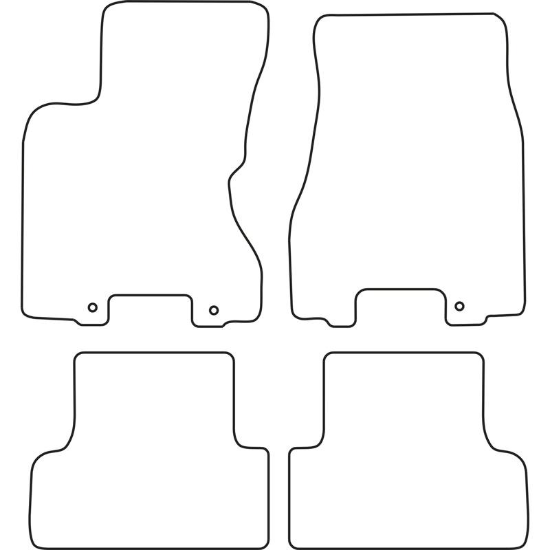 Set de tapis de sol sur mesure pour Nissan X-Trail 2007-2013