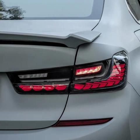 Achterlichten passend voor BMW 3 Serie G20 G28 G80 OLED Look Dynamic 18-22 Zwart