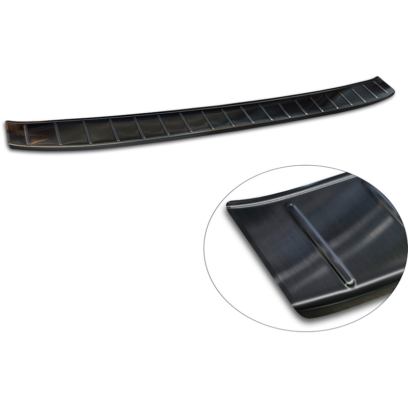 Avisa Protection de Seuil de Coffre Acier Inox sur mesure pour KIA Sportage V (NQ5) Facelift 2025- - Noir