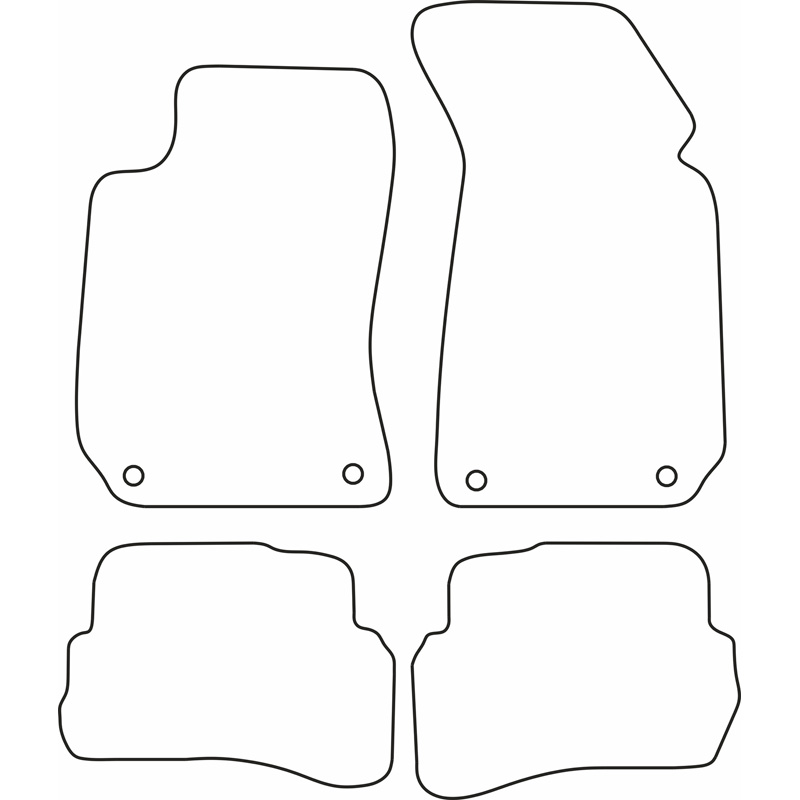 Set de tapis de sol sur mesure pour Volkswagen Passat 1996-2005