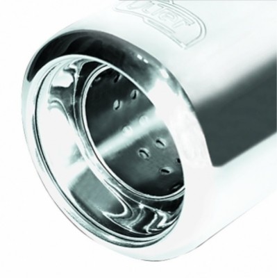 Einddemper Fiat 500 2007-2013 RVS eindstuk 80mm rond