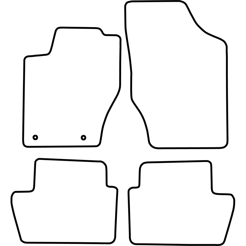 Set de tapis de sol sur mesure pour Citroen C4 2004-2010