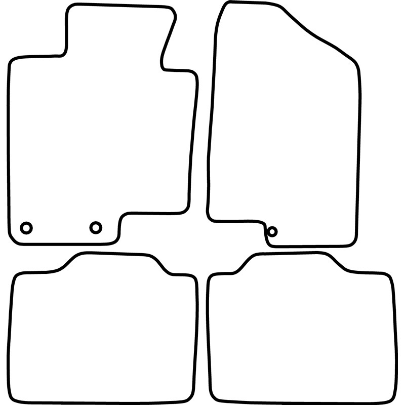 Set de tapis de sol en velours sur mesure pour Kia Optima 2011-2016