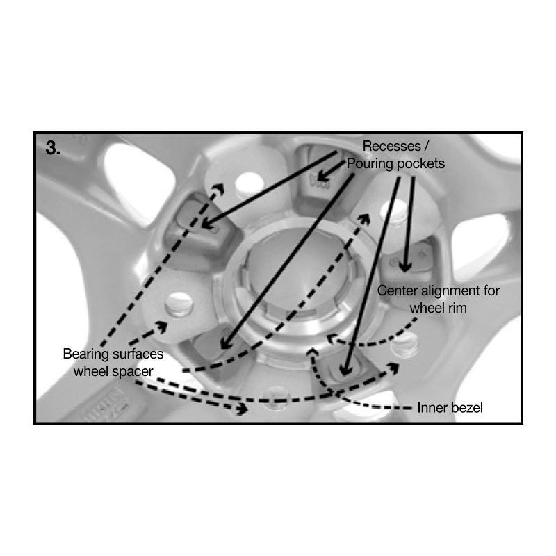 H&R Set des espaceurs de roues Système-DRA 44mm par essieu - Cartouche de boulon 5x112 - Moyeu 66,5mm - Taille de boulon M14x1,5 - sur mesure pour Audi/Mercedes - Noir