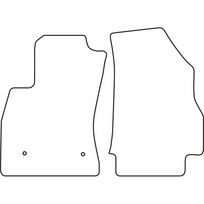 Set de tapis de sol sur mesure pour Opel Combo Van 2012- (seulement avant)