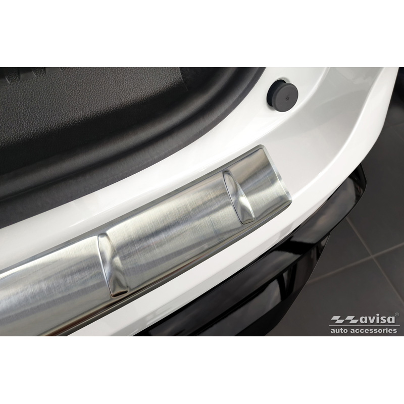 Protection de seuil arrière inox sur mesure pour Renault Espace VI E-Tech Hybrid 2023- 'Ribs'