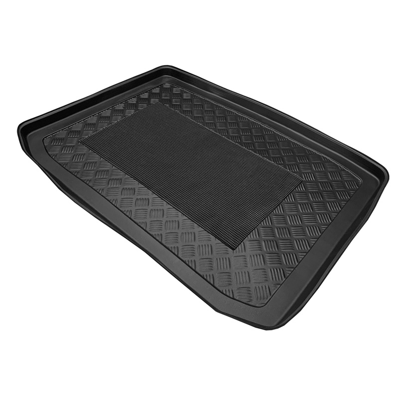 Bac de coffre 'anti-dérapant' sur mesure pour Seat Ateca 2WD 2016- & Skoda Karoq 2WD 2017- (plancher de chargement élevé)