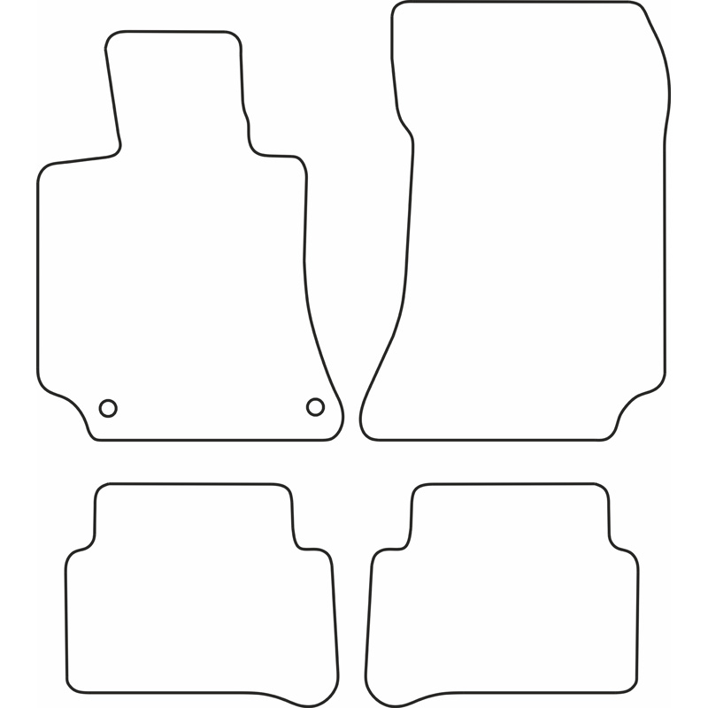 Set de tapis de sol sur mesure pour Mercedes Classe E W212 2009-2013