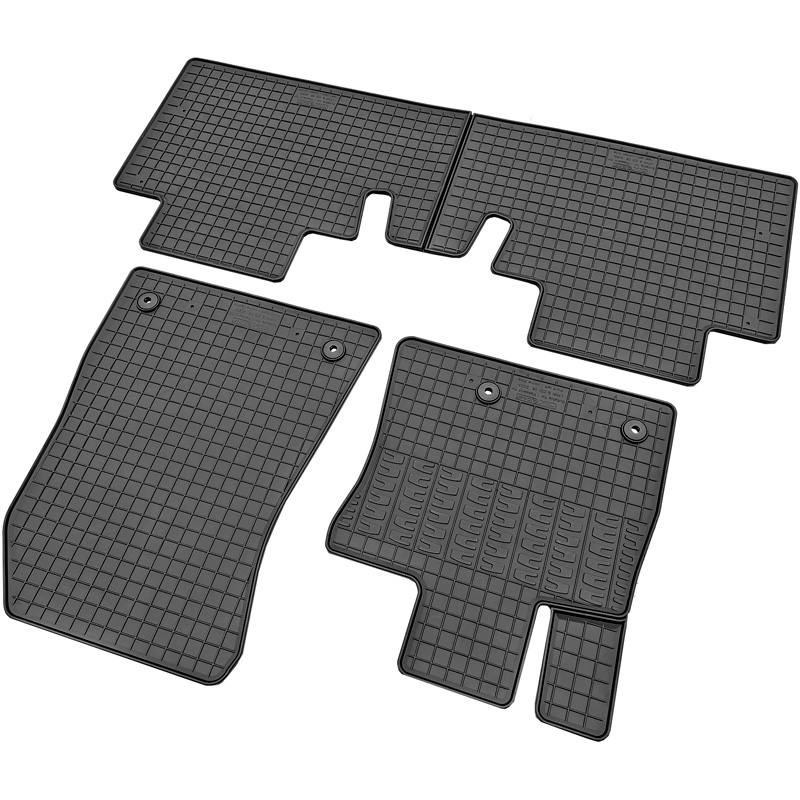 CIKCAR Set tapis de caoutchouc sur mesure pour Lynk & Co 08 2023- (3-pièces + points de fixage)