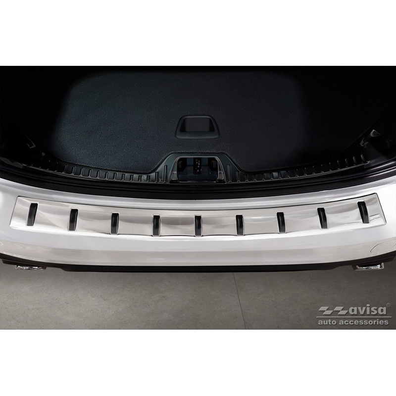 Protection de seuil arrière inox sur mesure pour Volvo V60 2010-2018 & V60 Cross country 2015-2018 'STRONG EDITION'