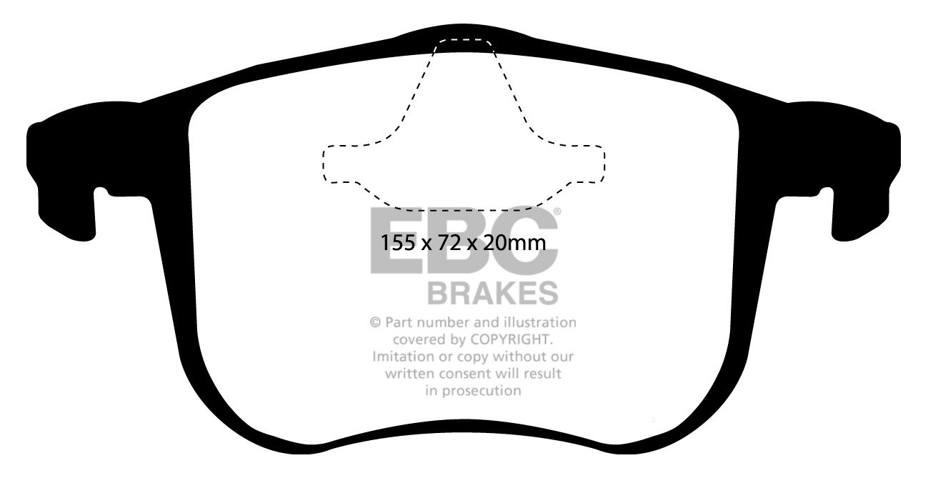 EBC Brakes OPEL Signum 3.0 TD 2004-2008 Remblokken voorzijde gre