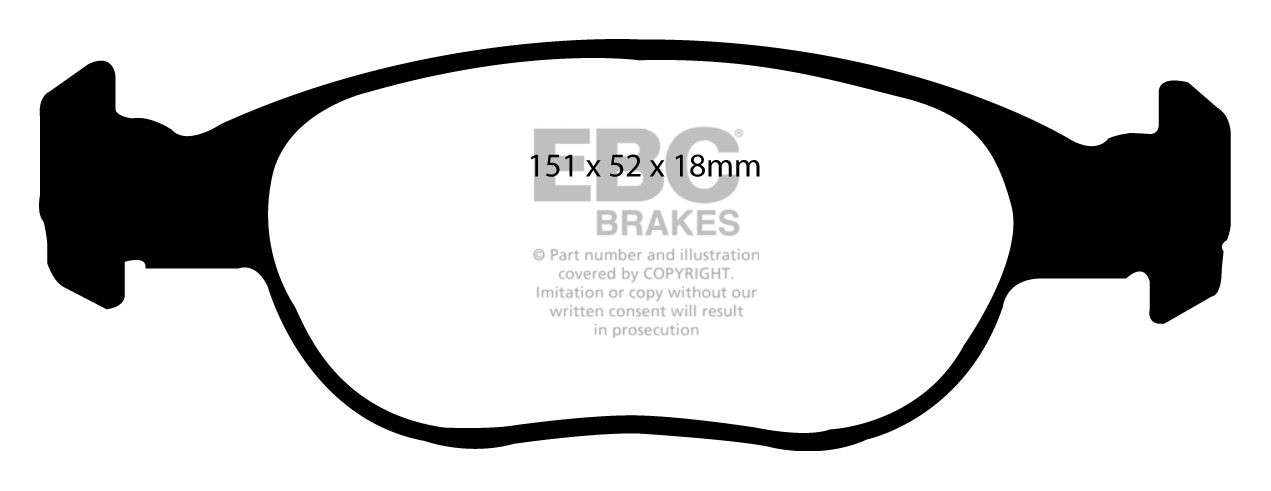 EBC Brakes VAUXHALL (OPEL) Viva 1.6 68-70 Remblokken voorzijde g