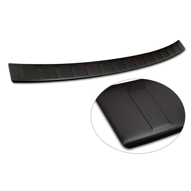 Protection de seuil arrière inox noir mat sur mesure pour SsangYong Torres (J100) 2022- 'Ribs'