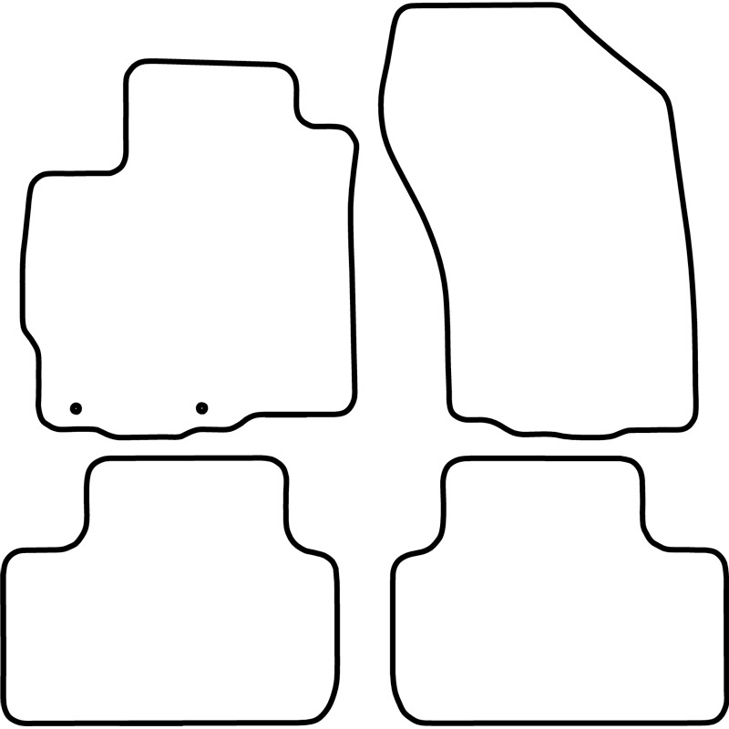 Set de tapis de sol sur mesure pour Citroen C4 Aircross 2010- & Peugeot 4008 2012-