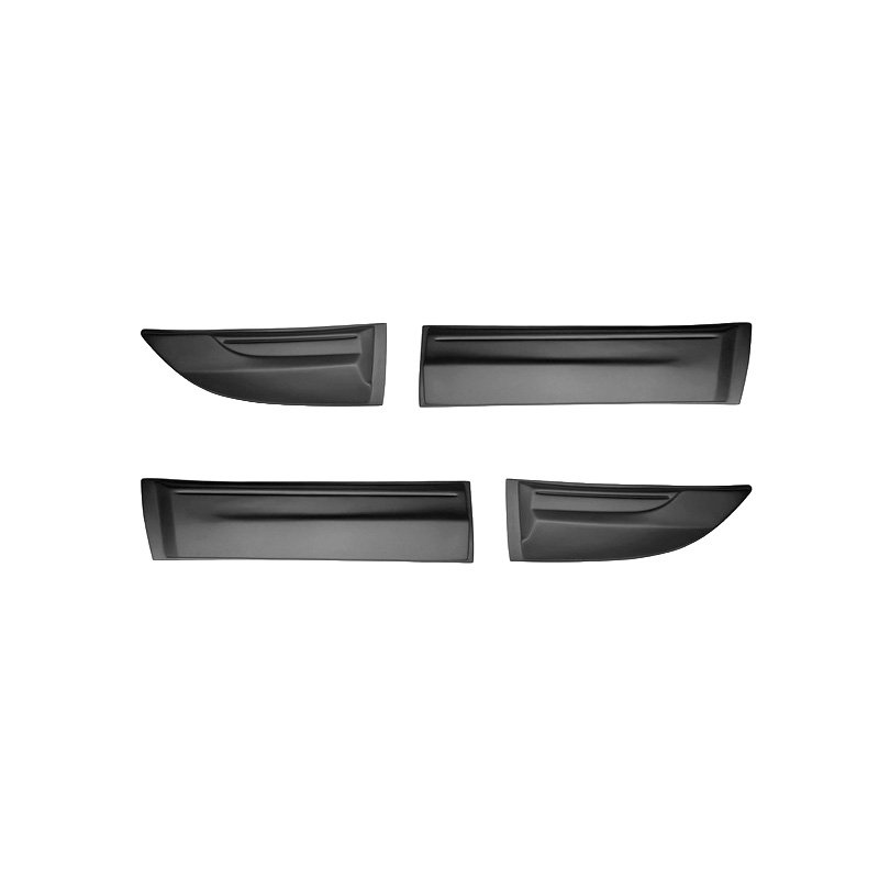 Jeu de baguettes de porte sur mesure pour Mitsubishi L200 Triton 4 2007-2014 - Noir mat