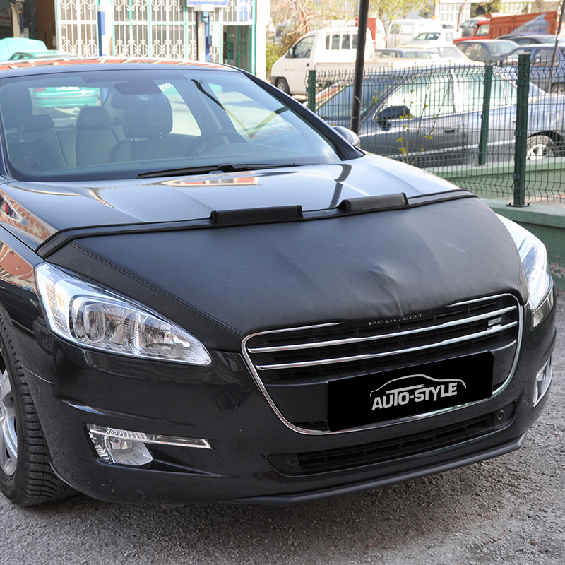 Protège-capot sur mesure pour Peugeot 508 2011- - Noir