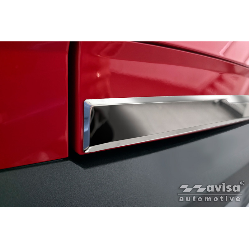 Avisa Revêtement d'habillage du hayon du coffre inox Chrome sur mesure pour Hyundai Tucson IV 2020-2024 & Facelift 2024-
