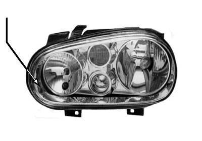 koplamp, H7+H1+H3, links VW Golf 4, 1998-2003