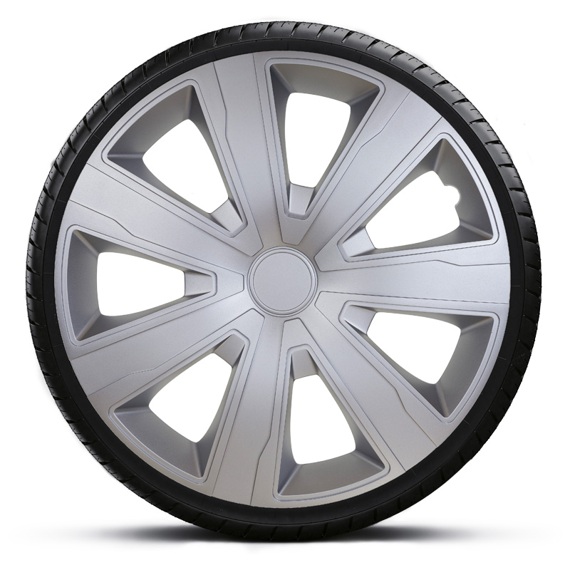 Jeu d'enjoliveurs Tenzo 14-inch argent