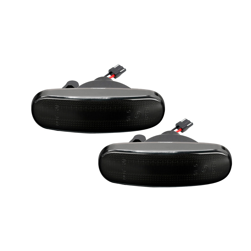 Set de Clignotants Latéraux LED sur mesure pour Abarth/Fiat modèles divers - Fumée - incl. Feux Dynamiques