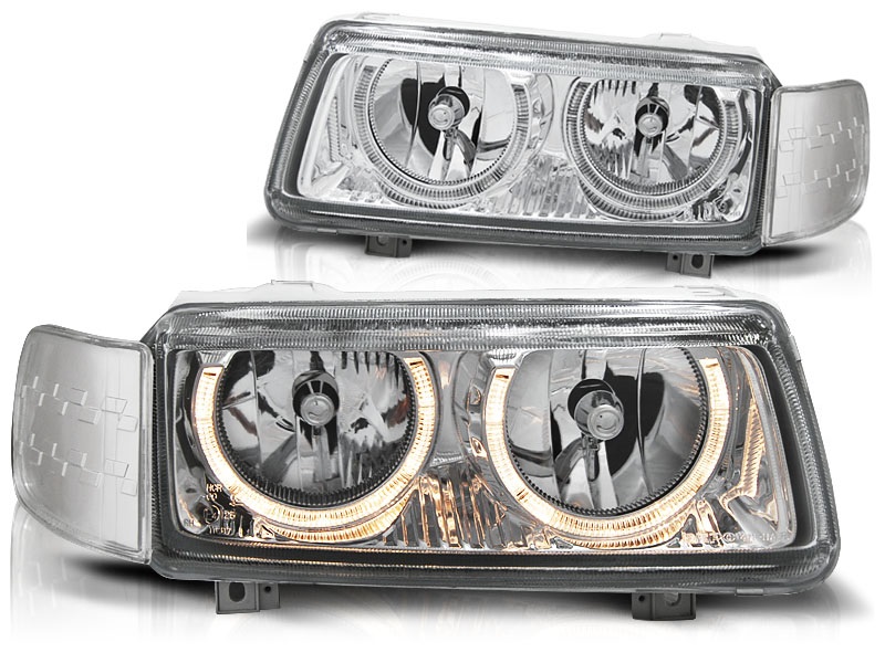 Phares Passat 35i Angel Eyes chrome