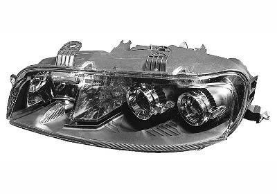 koplamp, H+H1+H3, elektr verstelb, links, 07/2001-Fiat Punto, 19