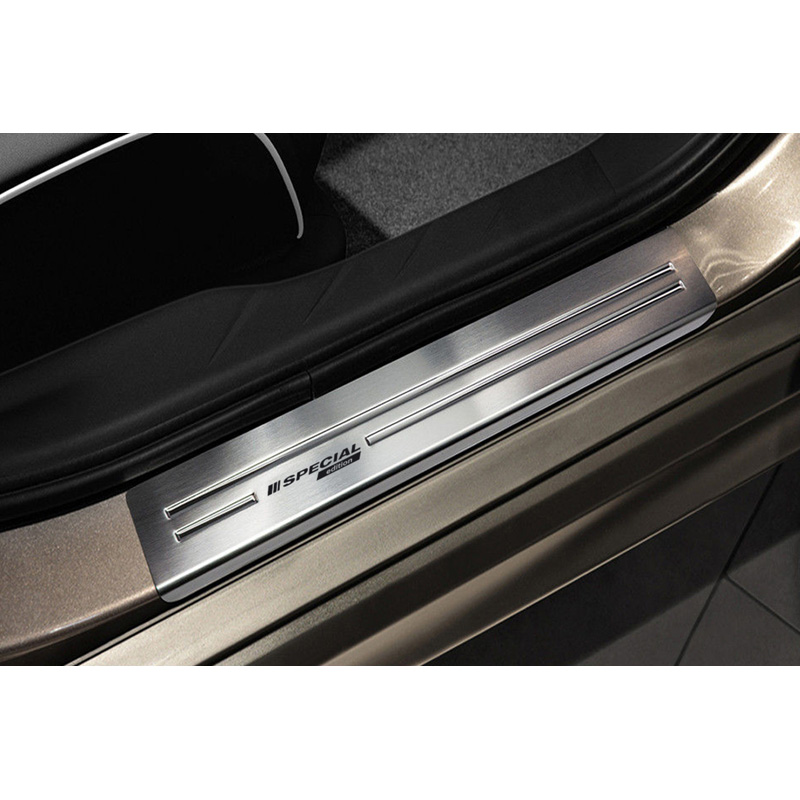 Seuils de portes inoxydable sur mesure pour Mitsubishi ASX 2010- - 'Special Edition' - 4-pièces
