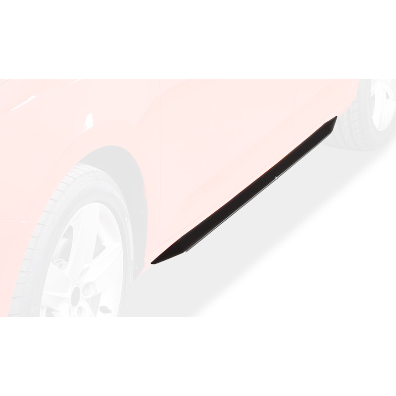 Jupes latérales 'Slim' sur mesure pour Skoda Rapid (NH) 2012-2019 (ABS noir luisant)