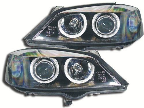 Phares Opel Astra G Angel Eyes noire