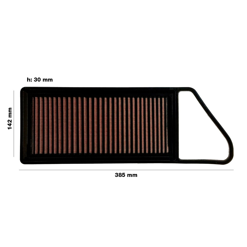 Simoni Racing Filtre à air de Remplacement sur mesure pour Citroën C1, C2, C3, Nemo, Xsara / Ford Fiesta, Fusion / Mazda 2 / Peugeot 1007, 107, 206, 207, Bipper / Toyota Aygo 1.4 Diesel