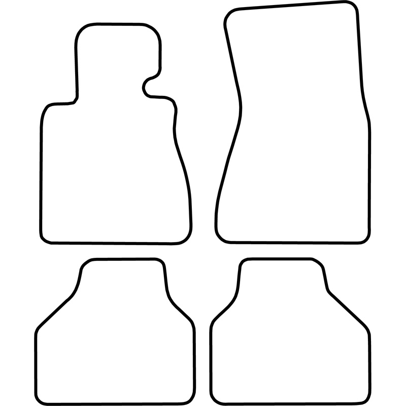 Set de tapis de sol sur mesure pour BMW Série 7 2001-2008