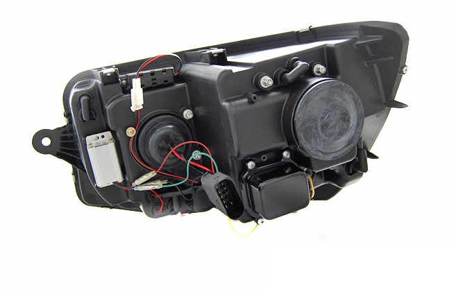 Koplampen passend voor VW T6 Multivan/Transporter Tube DRL Black