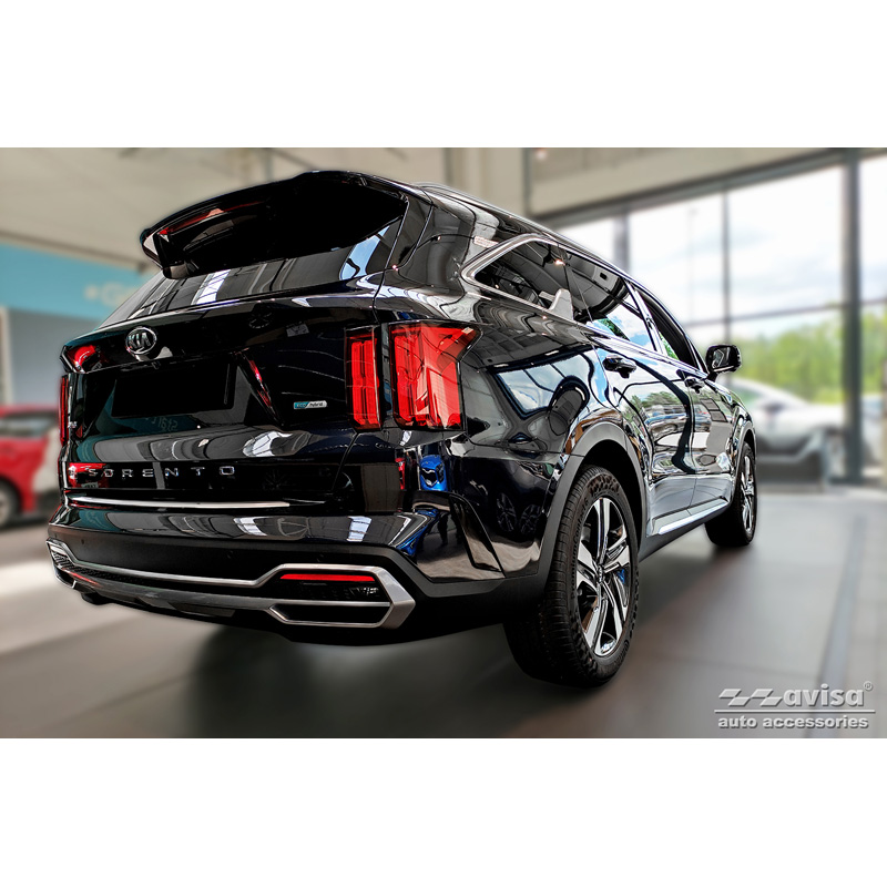 Protection de seuil arrière inox sur mesure pour Kia Sorento IV 2020-