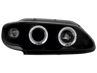 Phares Renault Megane 96-99 3/5 door Angel Eyes noire