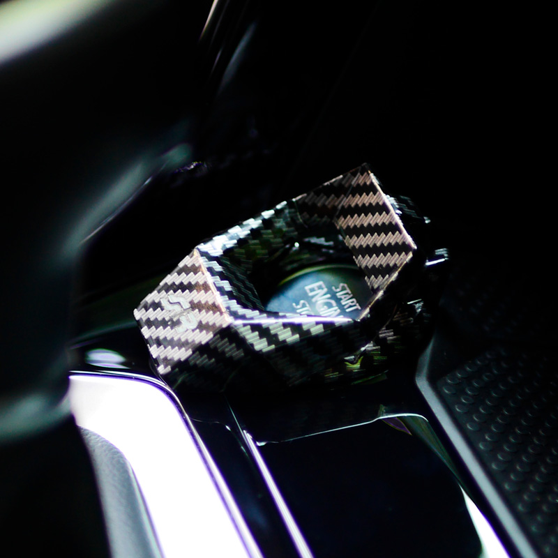 Simoni Racing Protection du Bouton de Démarrage - Carbon - Ø30mm