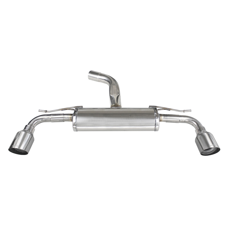 100% Inox Échappement Double sur mesure pour Volkswagen Golf VII 2.0 GTI (7.5) 245cv 2017- 1x102mm Racing