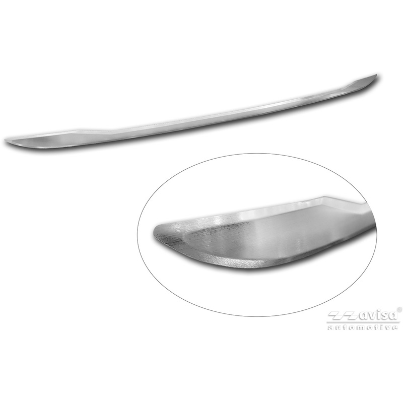 Avisa Revêtement d'habillage du hayon du coffre inox brossé sur mesure pour Toyota Yaris (P21) 2020-2024 & Facelift 2024-
