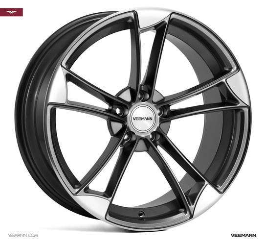 Veemann VM1 19X9 5X112 ET25 SAPPHIRE-GREY-MACHINED-POLISHED Velg