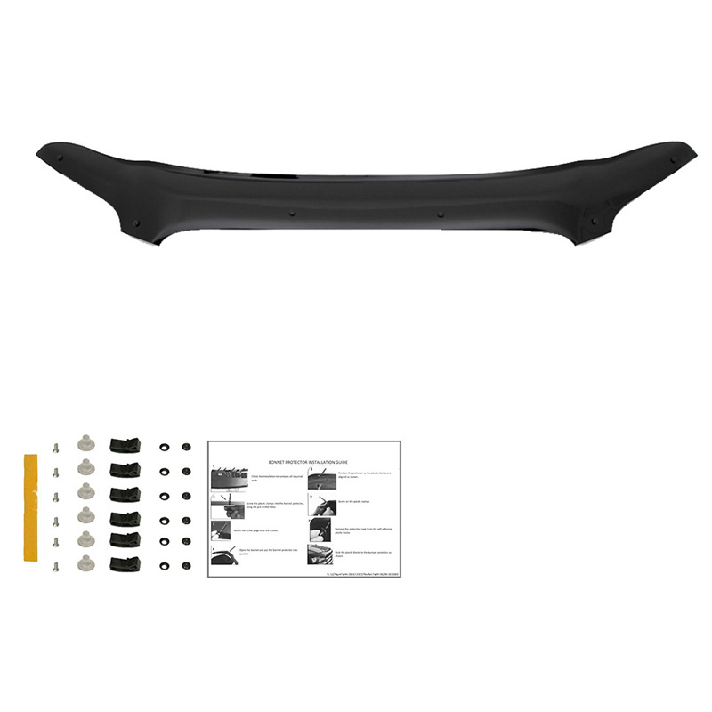 Protection du capot sur mesure pour Ford Transit MK8 2014-2019 - Noir brillant