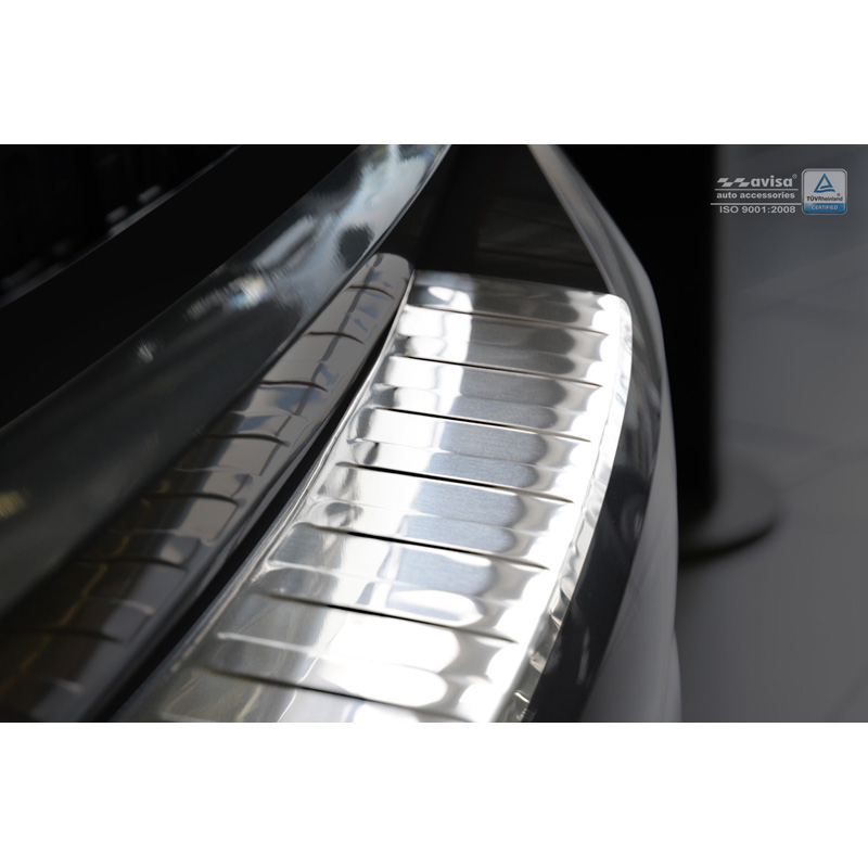 Protection de seuil arrière inox sur mesure pour Opel Insignia B Sportstourer 2017- & FL 2020- 'Ribs'