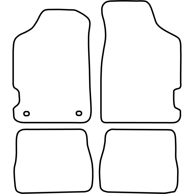 Set de tapis de sol sur mesure pour Peugeot 106 1996-2003