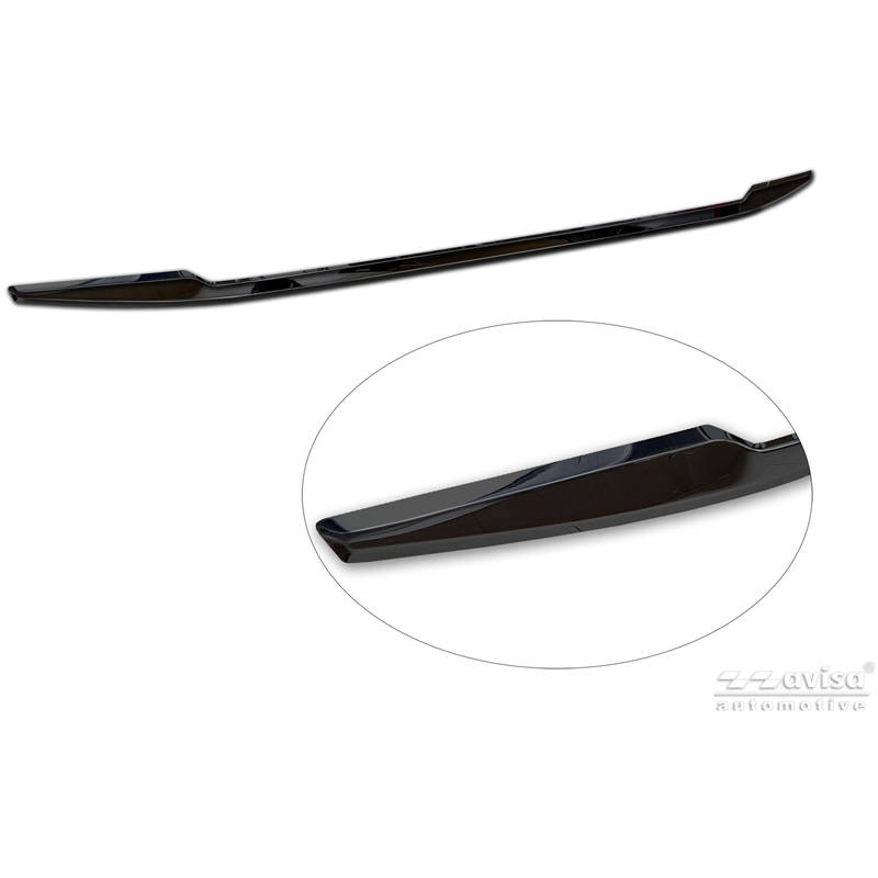 Avisa Moulure de hayon en Inox Noir Chrome sur mesure pour BMW X4 II (G02) M-Sport Facelift 2021-
