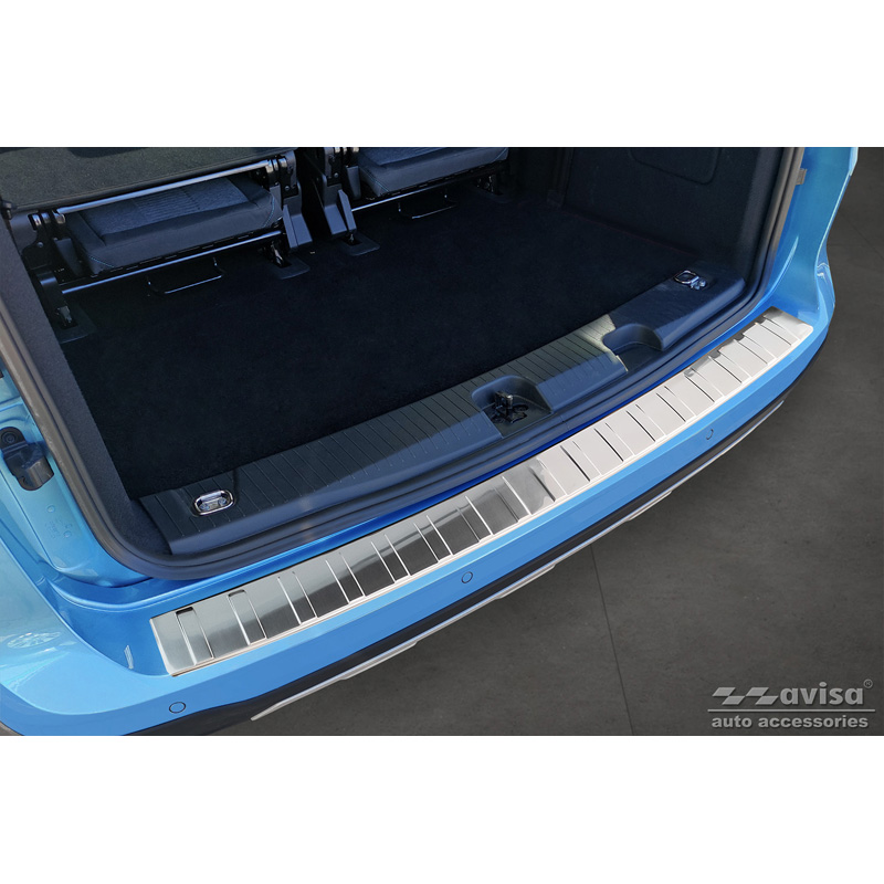 Protection de seuil arrière inox sur mesure pour Ford Tourneo Connect III 2022- 'Ribs'