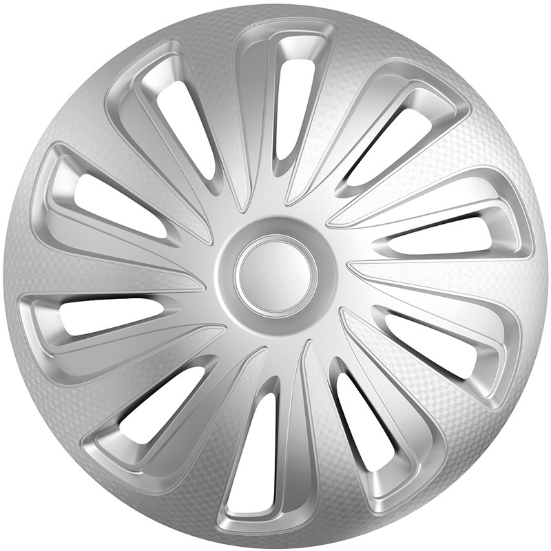 Jeu d'enjoliveurs Caliber 13-inch argent look-carboné
