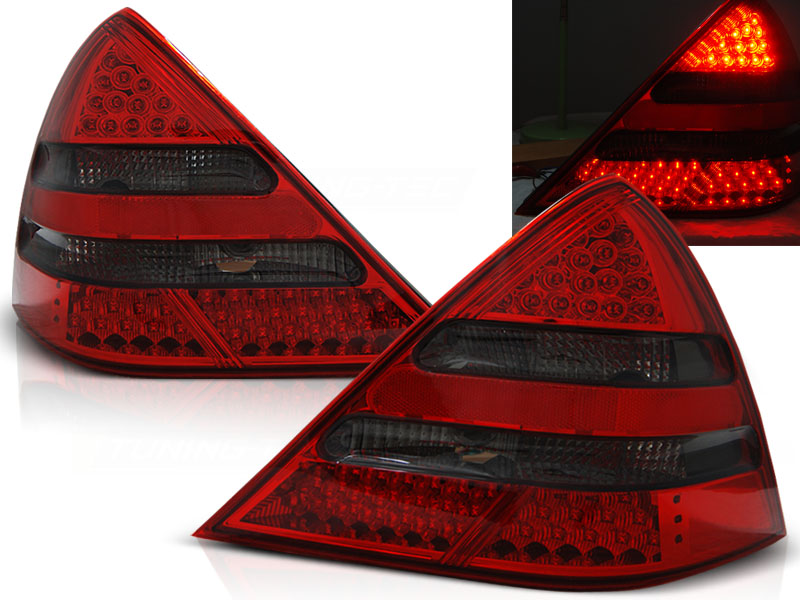 Feux arriere Mercedes SLK (R170 00-04) LED rouges/de fumee