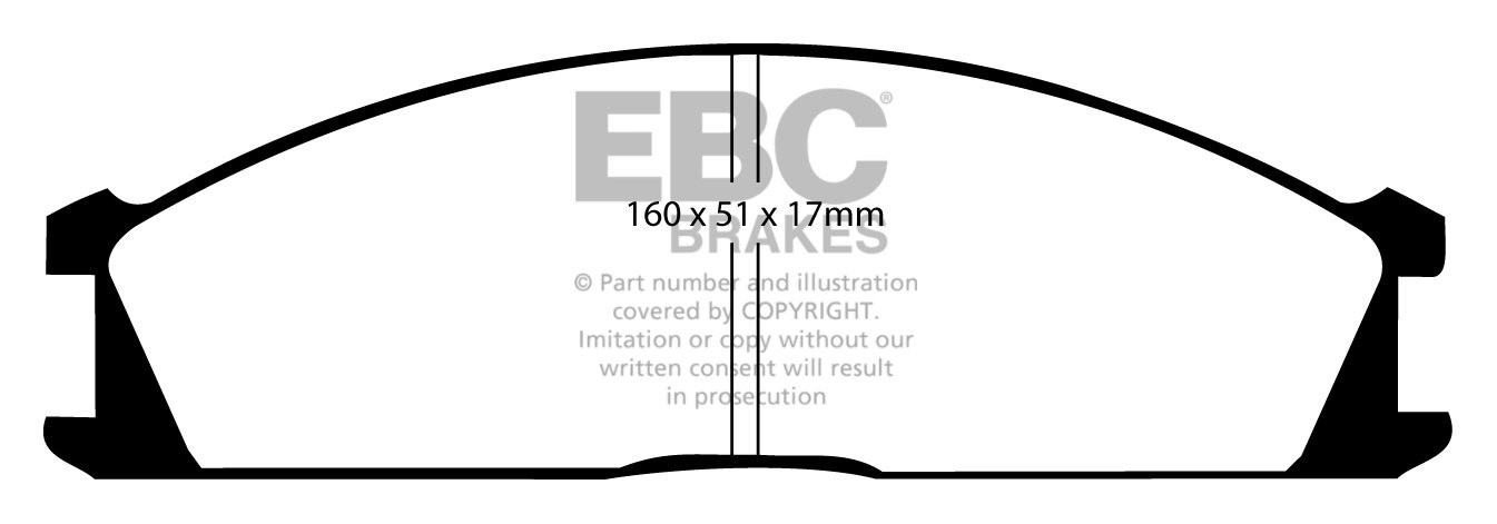 EBC Brakes NISSAN BEDRIJFSWAGEN Pick Up 2.5 TD (D22) 4WD 97-2002