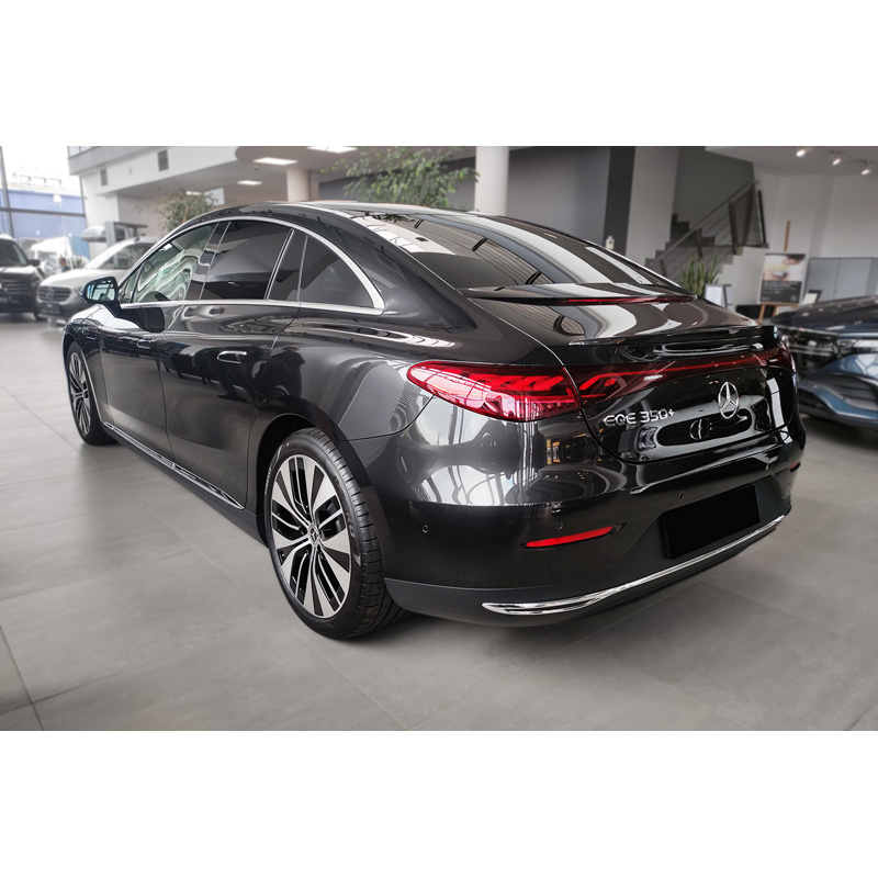 Protection de seuil arrière inox sur mesure pour Mercedes EQE (V295) 2022- 'Ribs'